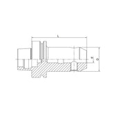 End Mill Holder Weldon HSK63F-SLA06-65 ~SLA32-110 - Makotools Industrial Supply Tools for Metal Cutting